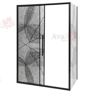 Душевой уголок AvaCan FB 120-140 + SB 80 чёрный